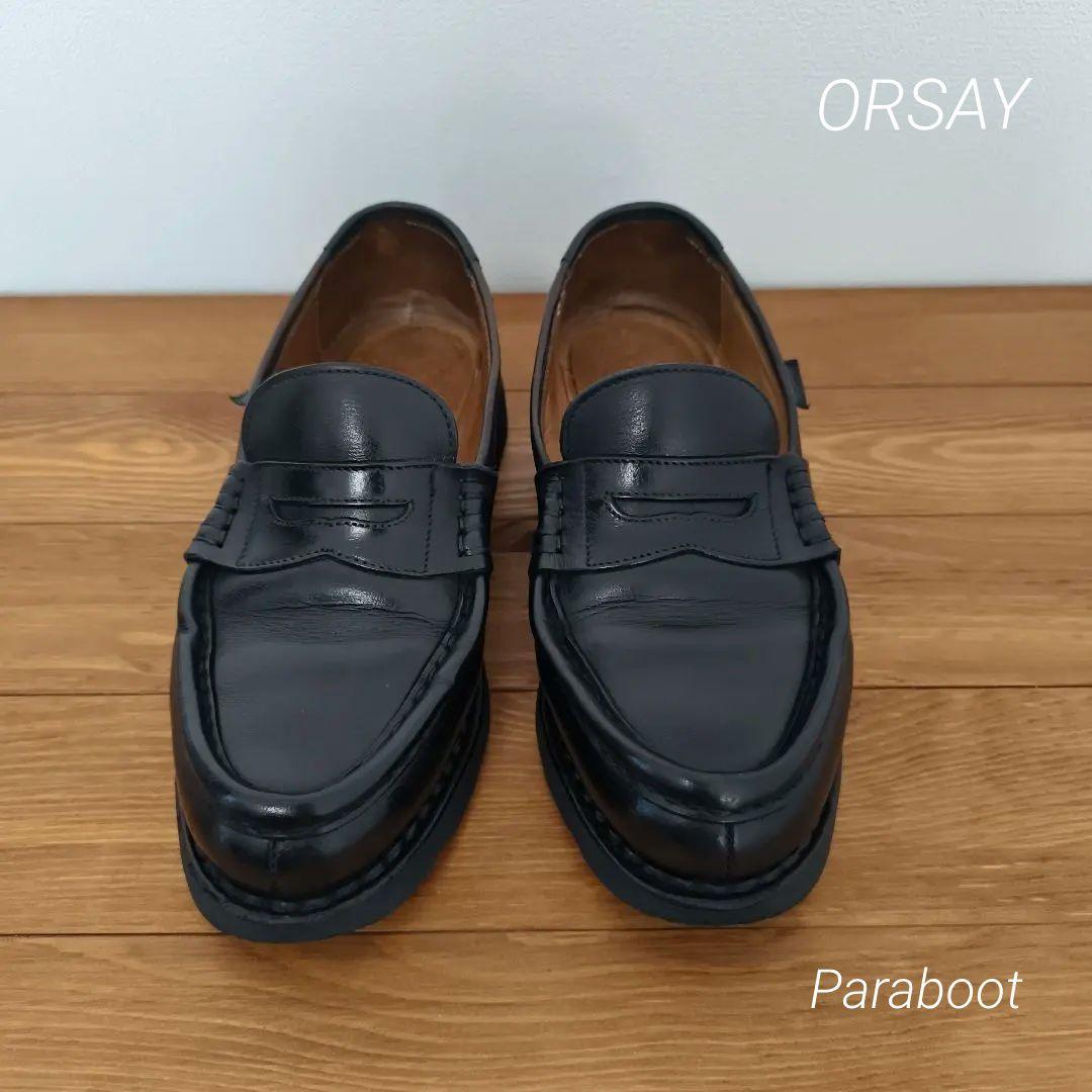 【即日発送】★パラブーツ オルセー 4 ネイビー★ソール・内側正規修理済