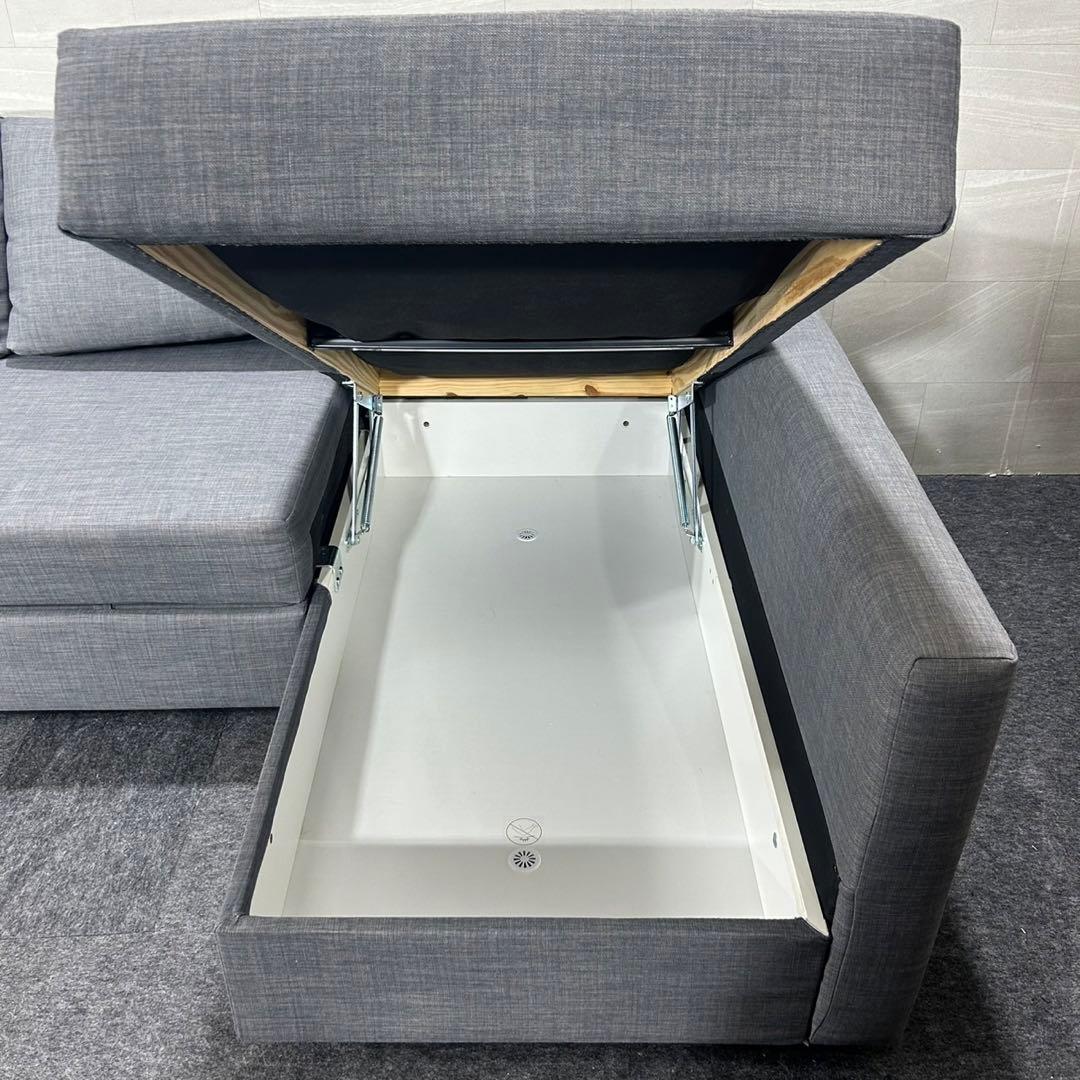 IKEA FRIHETEN フリーヘーテン ソファベッド 収納付き d4522