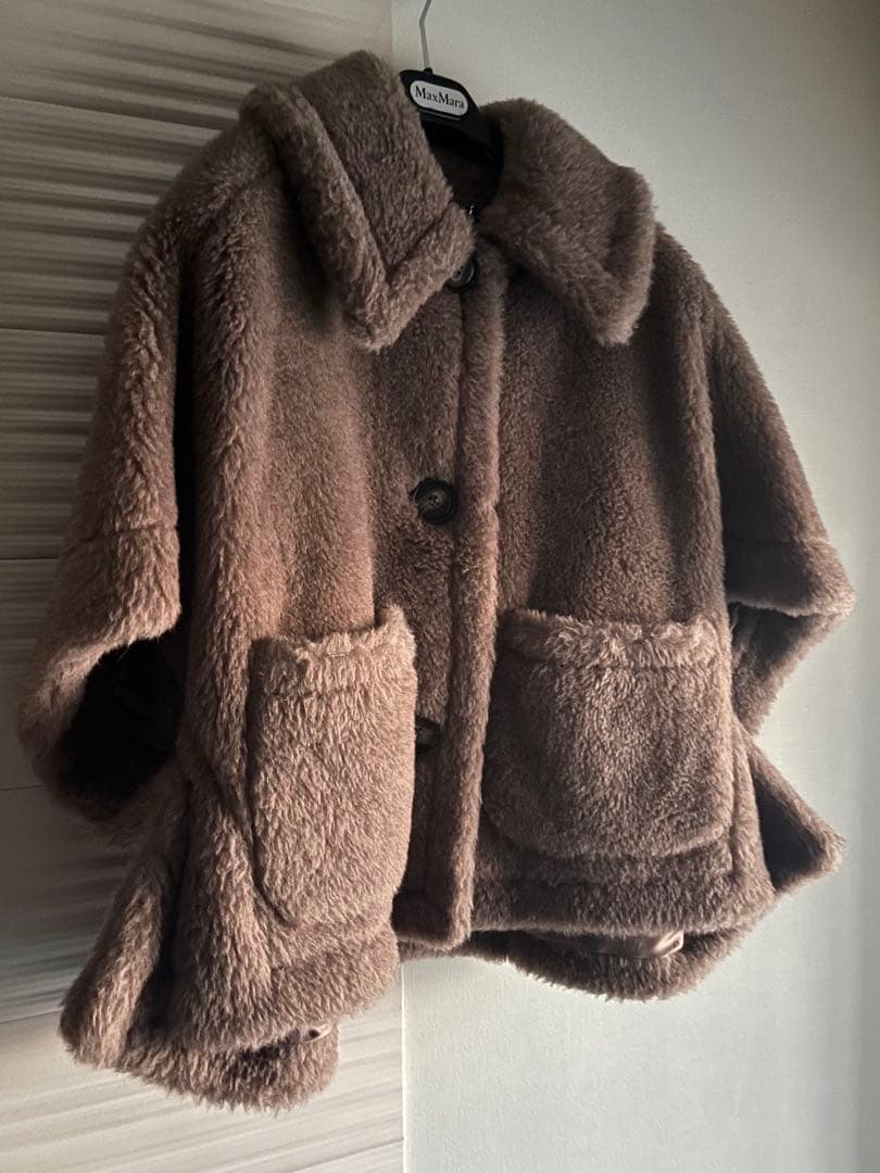 マックスマーラ テディベア カシミヤケープ ニューテルツォ 定価