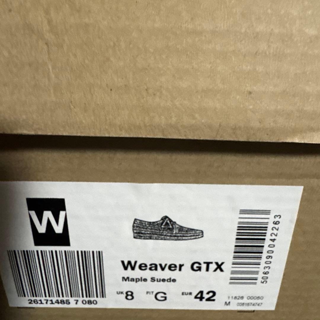 【未使用品】クラークス ウィーバー ゴアテックス メープルスエード UK8
