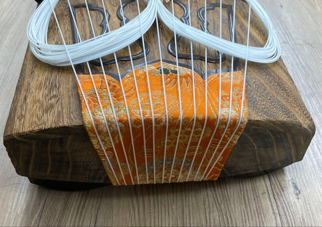 秀本在銘　最高級　お琴　綾杉彫刳甲　全長183㎝　トヒコ　東な7-0210☆2F