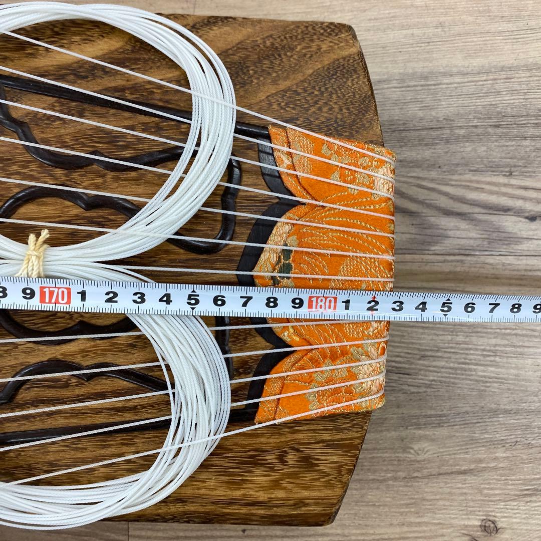 秀本在銘　最高級　お琴　綾杉彫刳甲　全長183㎝　トヒコ　東な7-0210☆2F