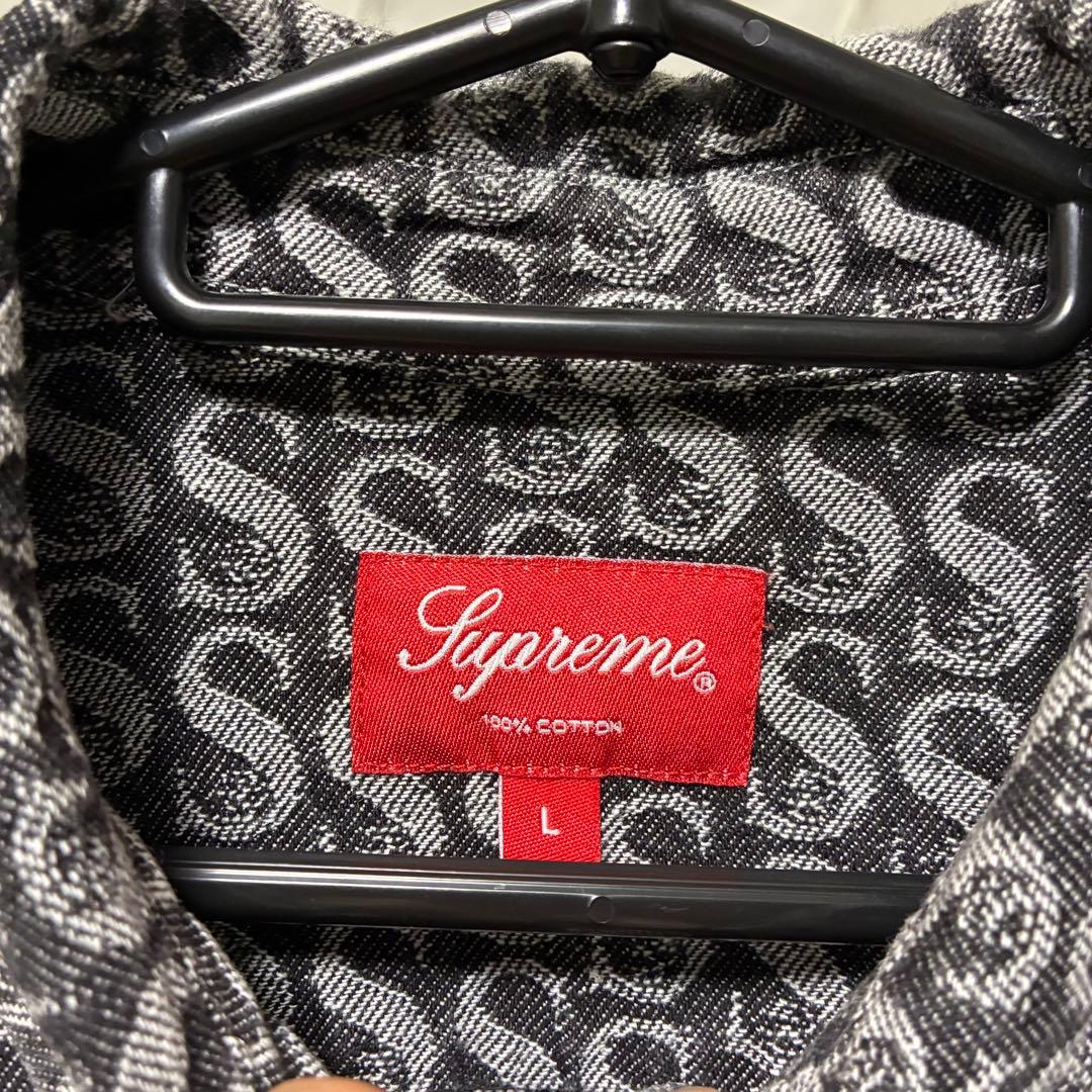 トップス Supreme Monogram Denim Shirt \"Black\"