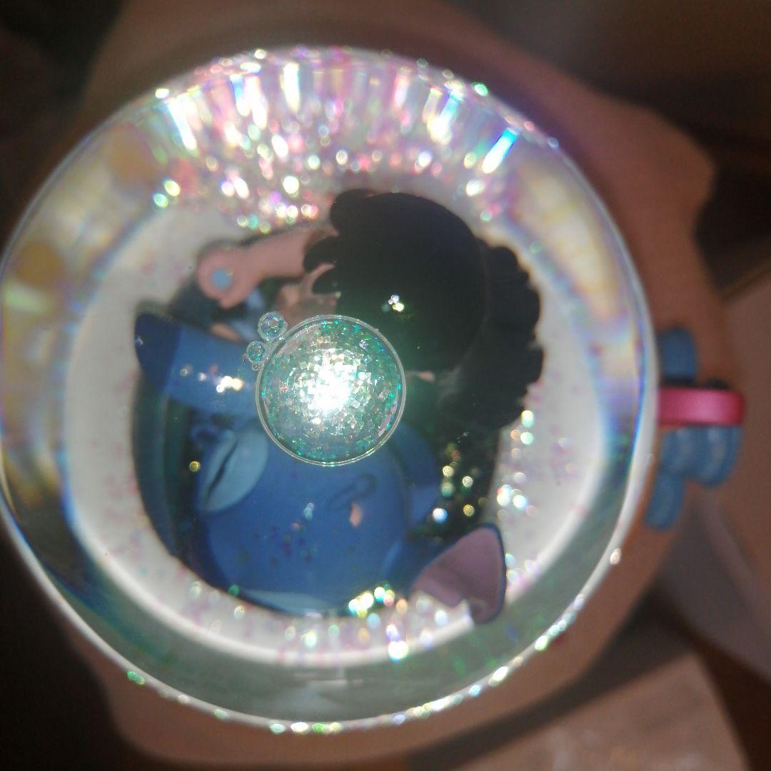 リロ&スティッチ フィギュア　スノーグローブ　オルゴール　25周年ピンズ付き