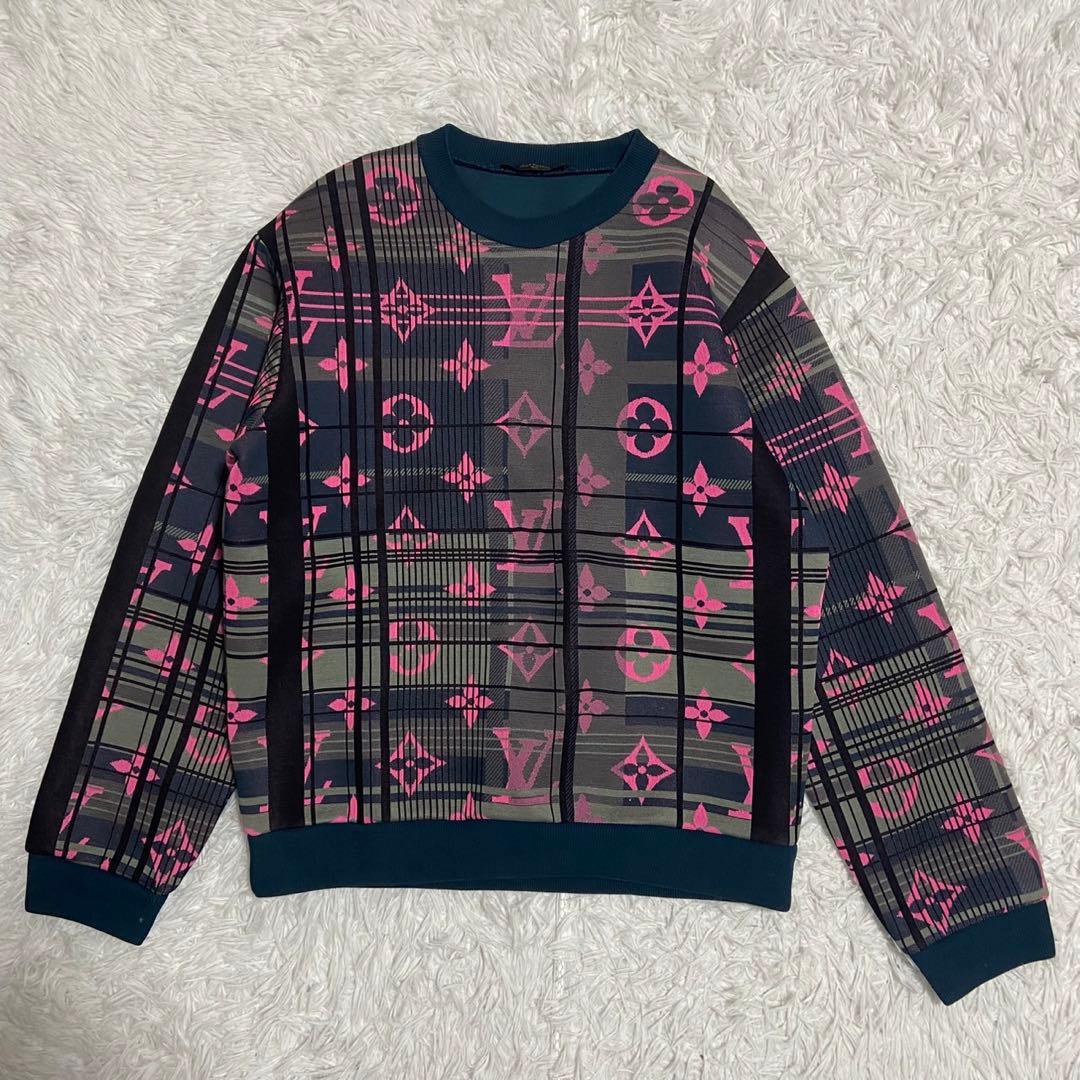 【美品】ルイヴィトン スウェット マルチカラー モノグラム ジャガード