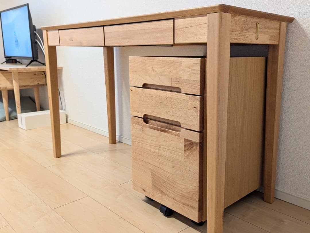 【アルダー無垢】ISSEIKI NOKUS デスク 幅120cm