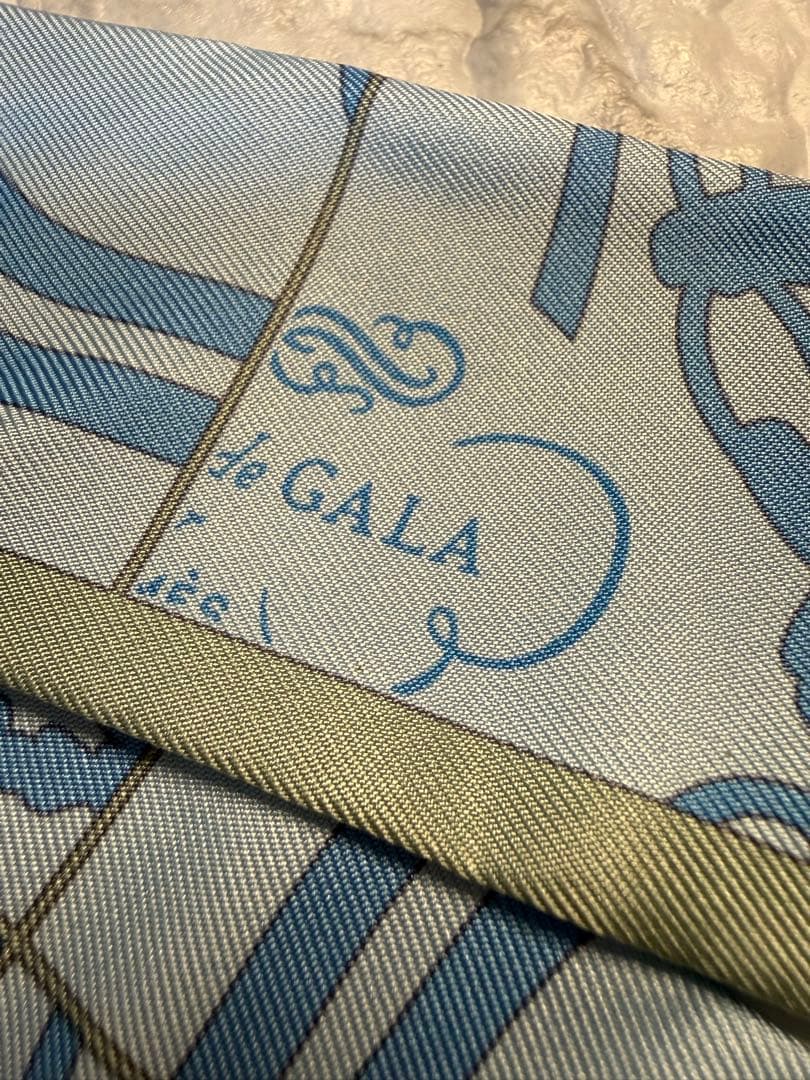 未使用タグ付✨エルメス　ツイリー　ブリッドドゥガラ　レアカラー