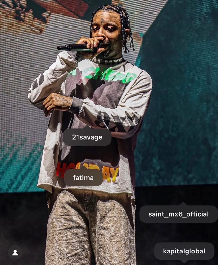 SAINT MICHAEL A CHEAP HOLIDAY ロングTシャツ SAINT ロングTシャツ