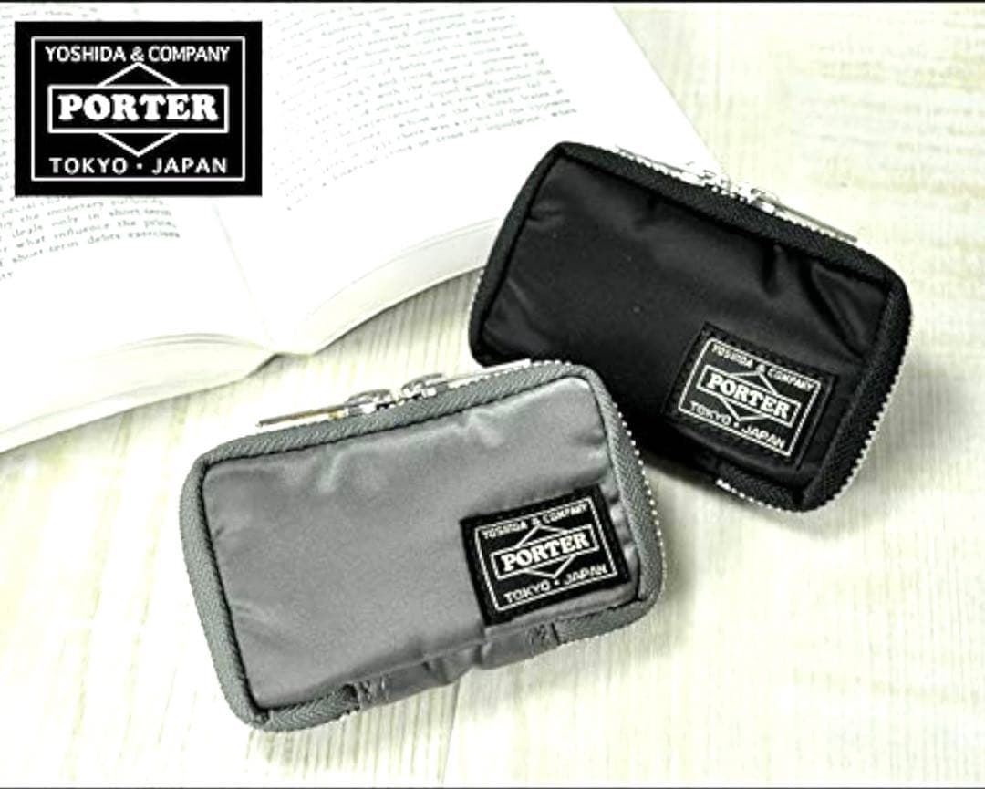 希少✨ポーター タンカー ラウンドファスナー キーケース セージ