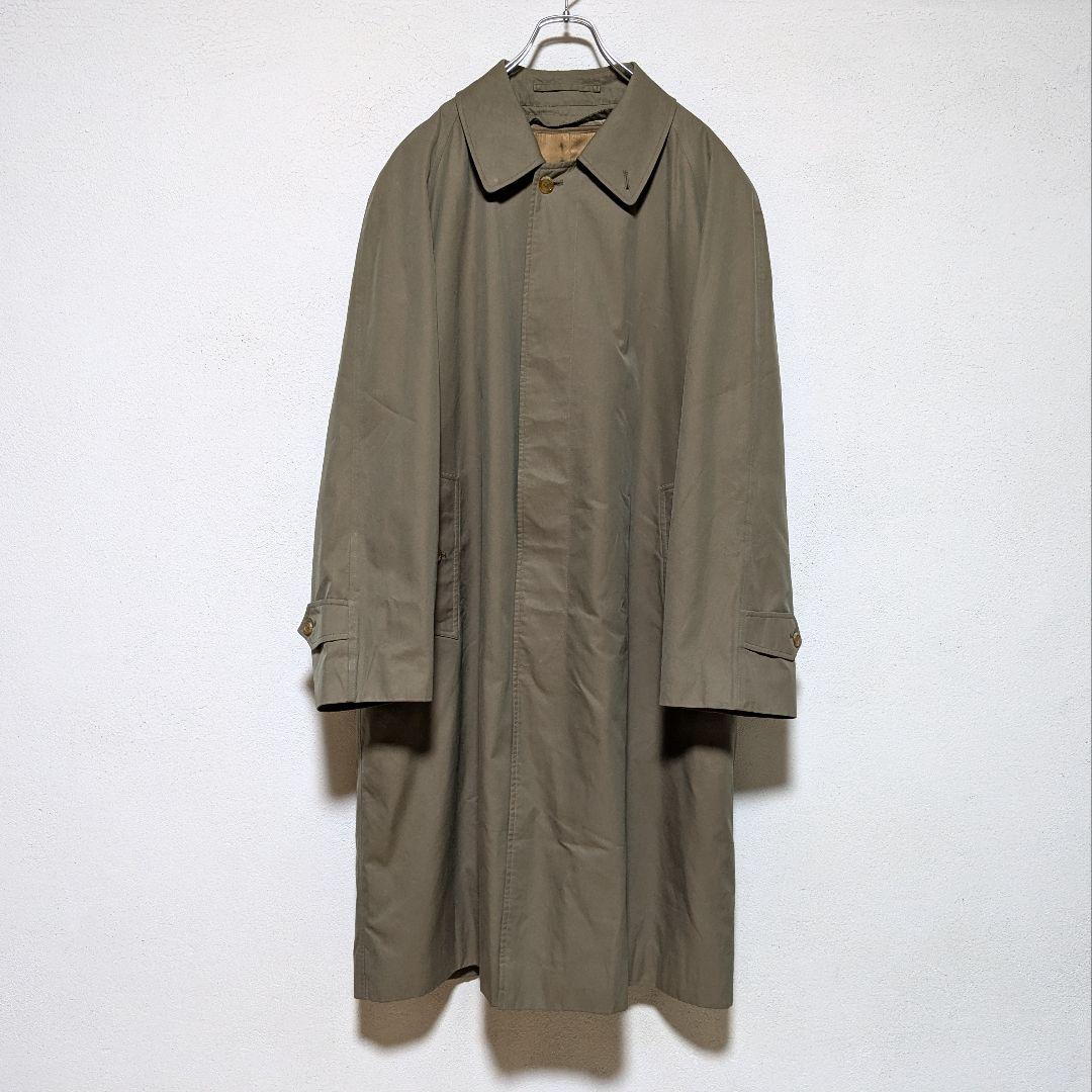 美品 英国製 90s バーバリー ステンカラーコート メンズ 丸善 C96C