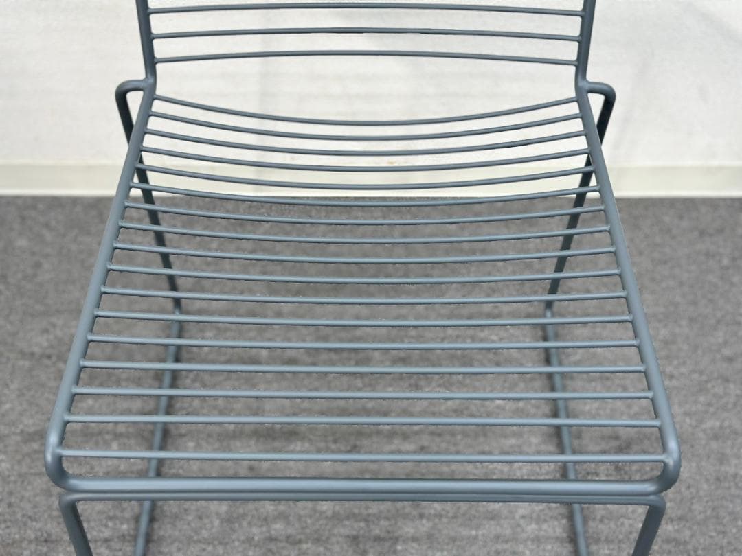 HAY■HEEダイニングチェア　グレー　2脚セット　屋外　スタッキング　ミニマル