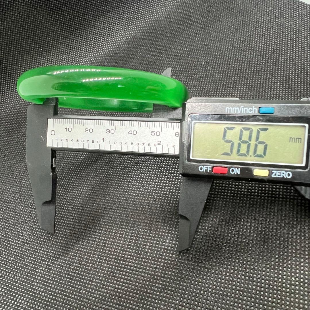 天然高氷種水緑翡翠キャツアイのパワーストーンバングル　番号AB940