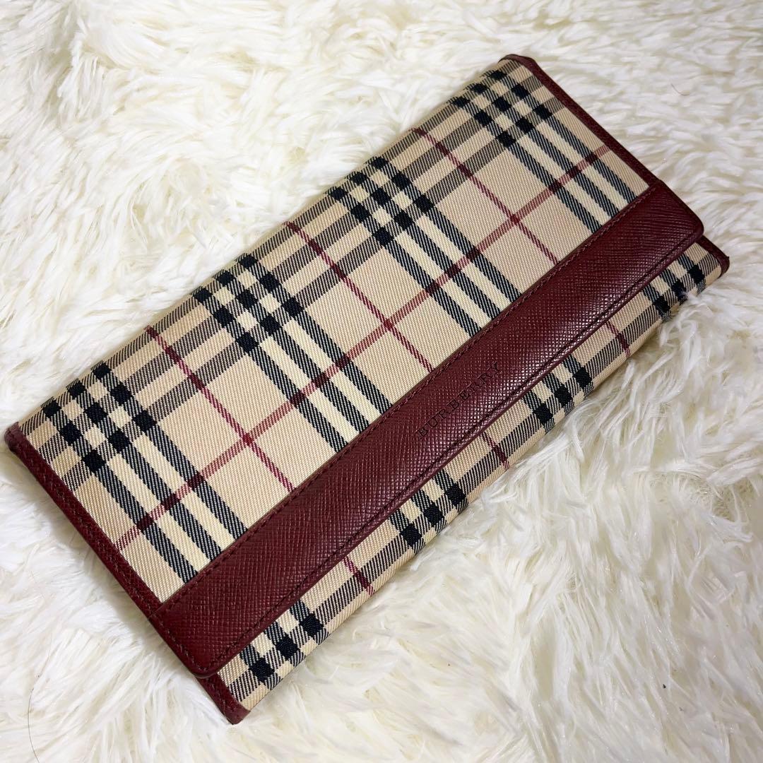 バーバリーBURBERRY 長財布 ノバチェック