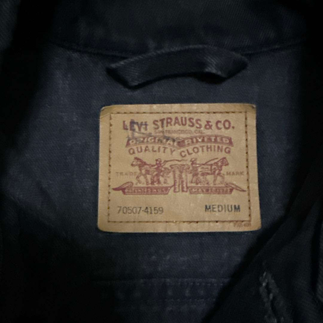 Levi's 70507 USA製 M ブラック デニムジャケット　90s