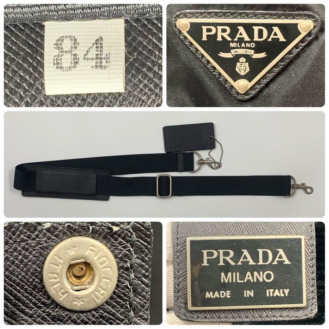 【✨美品✨】プラダ 三角ロゴ ナイロン キャリーバッグ ボストンバッグ ブラック