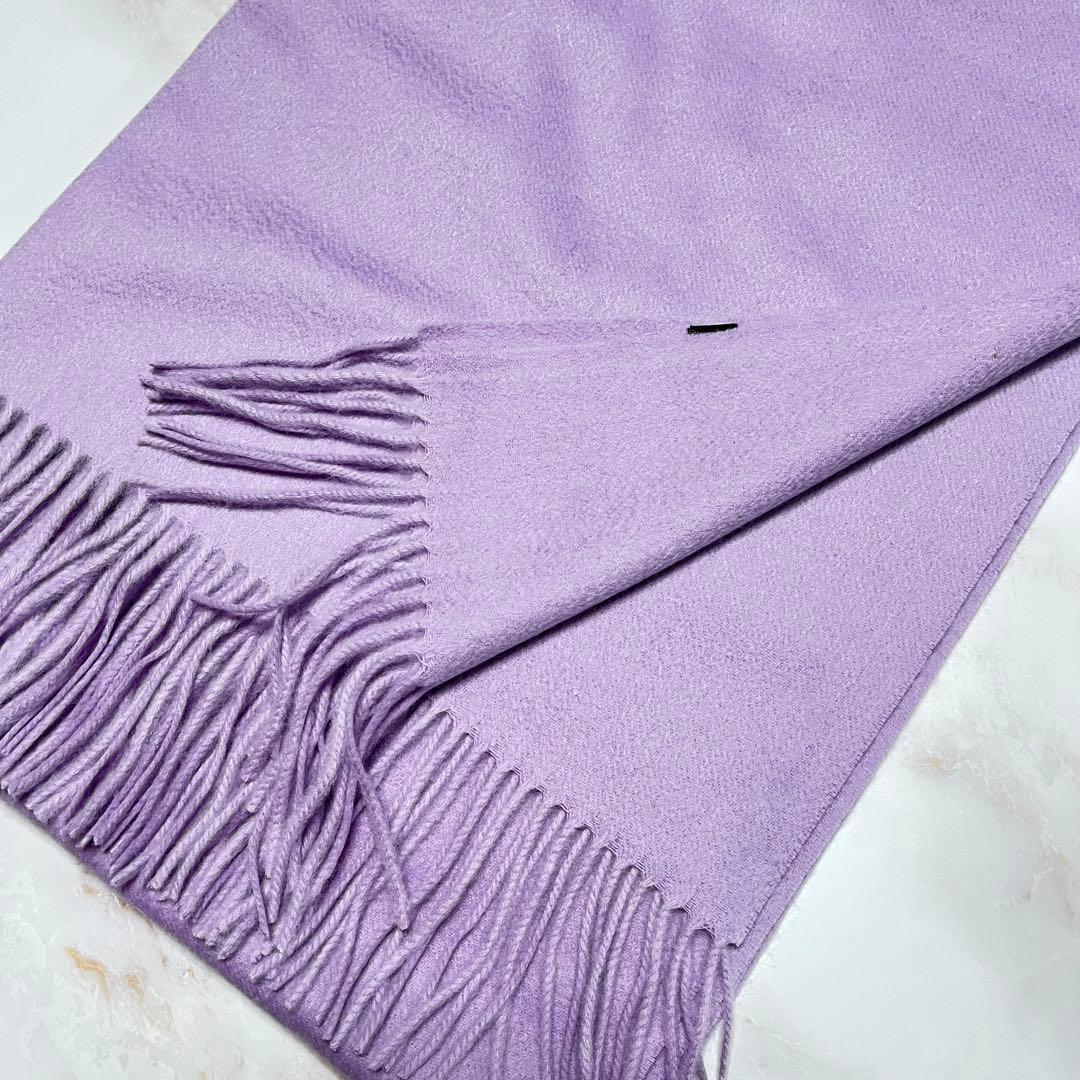 極上カシミヤ100%☆大判 ストール☆ライラック