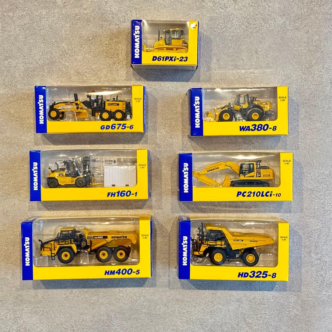 コマツ ミニカー 株主優待 非売品 7点セット 小松製作所 KOMATSU