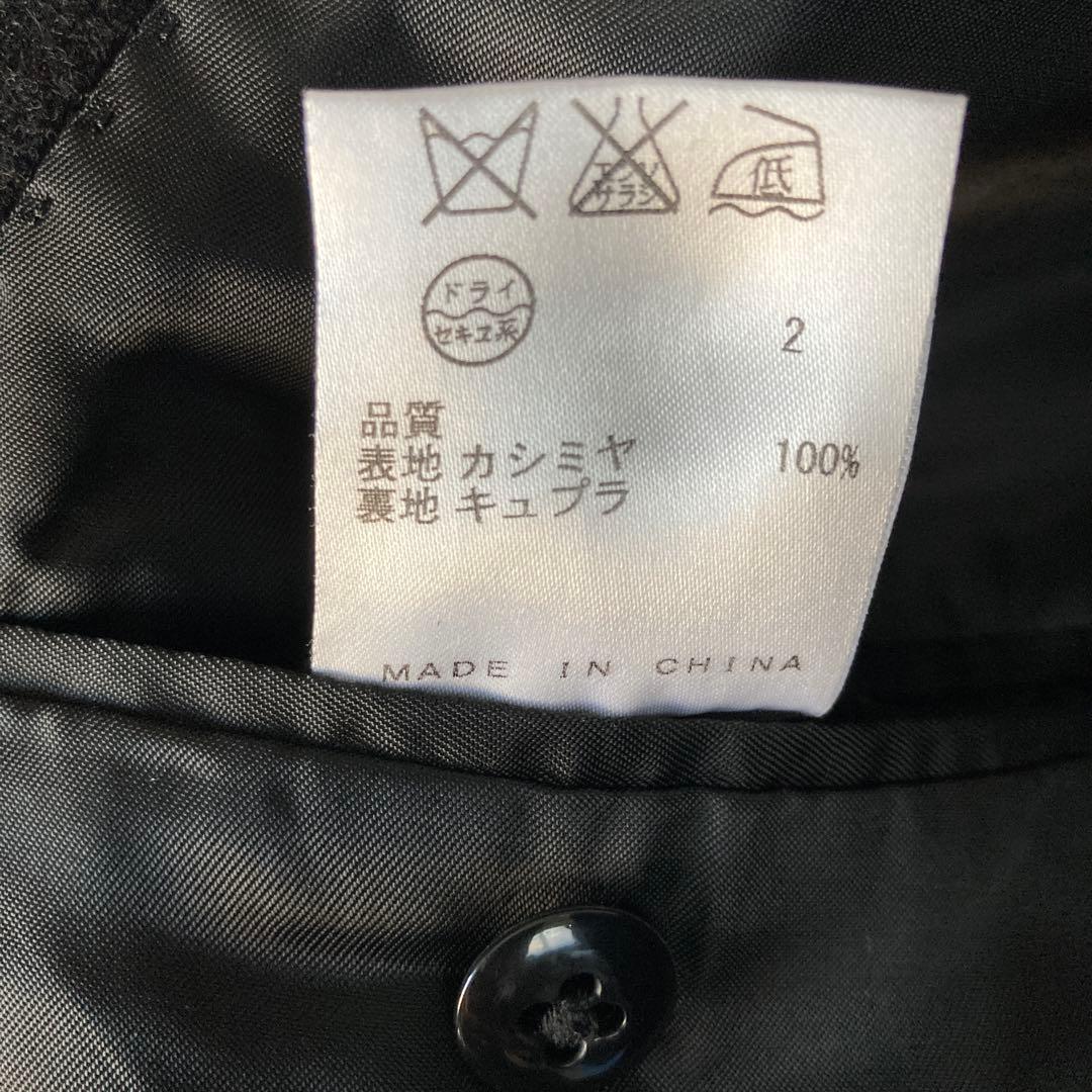 週末価格美品カルバンカシミヤ100% チェスターコート 黒 M カルバンクライン