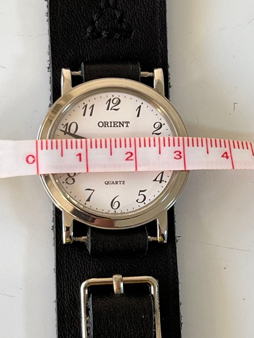 ORIENT オリエント クォーツ レザーベルト新品 稼働品 新品電池交換