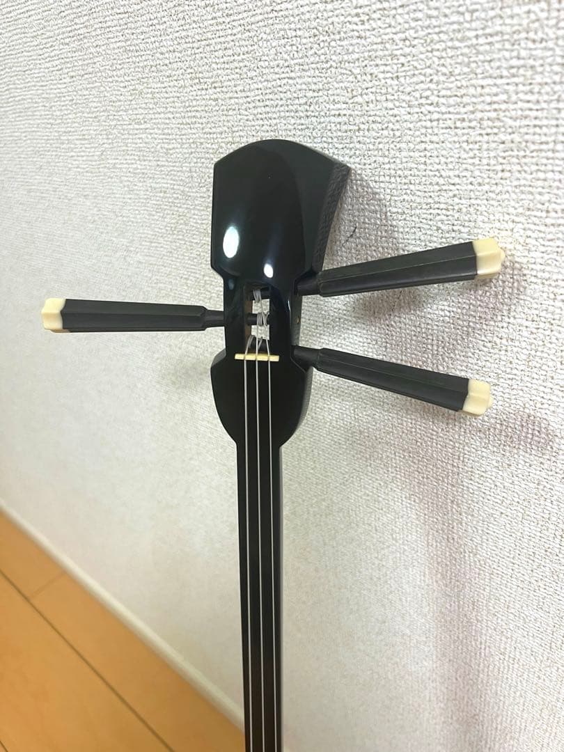 沖縄 三線 工四合 人工皮 ケース付属 三味線