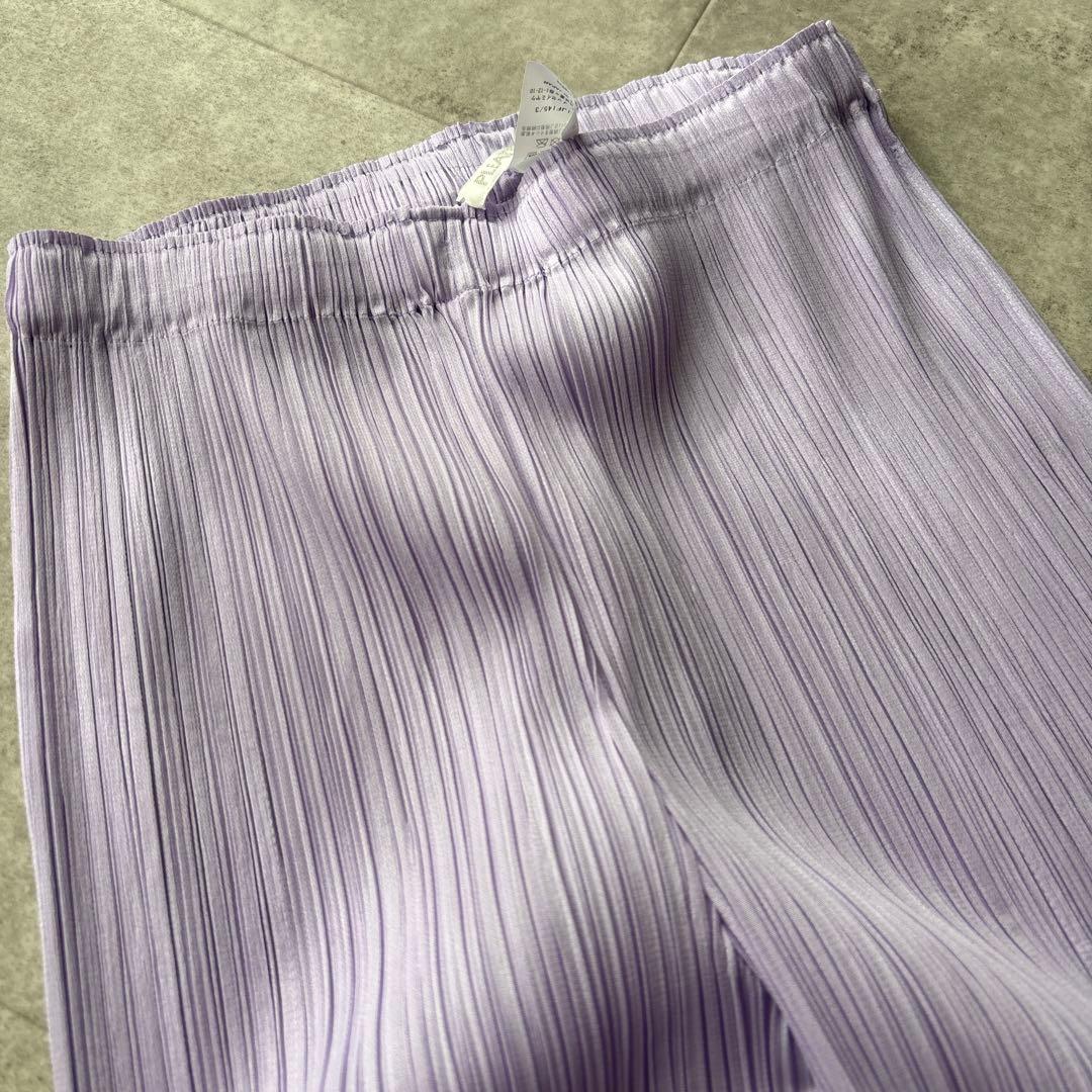 PLEATS PLEASE ラベンダー プリーツパンツ サイズ3