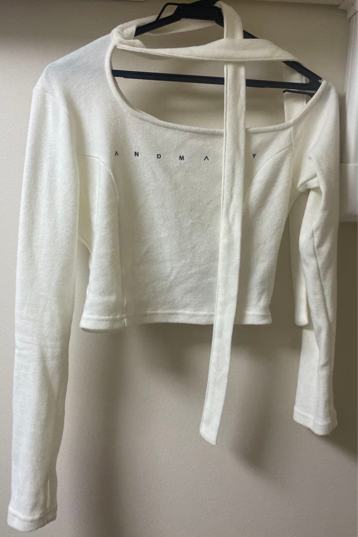 トップス andmary nana ribbon oneshoulder tops