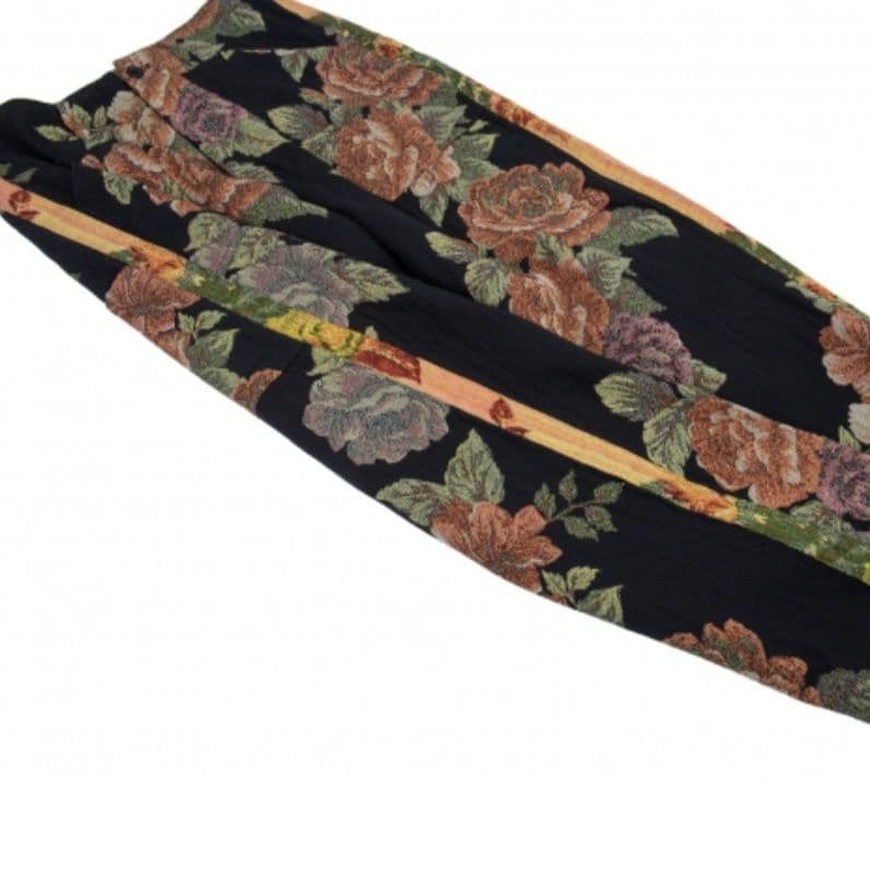 Y's 14aw ゴブラン織り 花柄スラックス