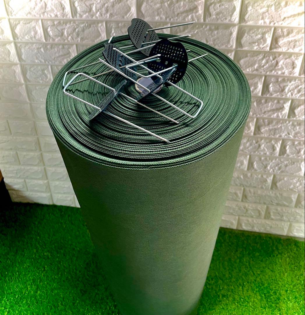 防草シート 耐久年数約8年 雑草防止シート 1m×50mUピン 100本付き