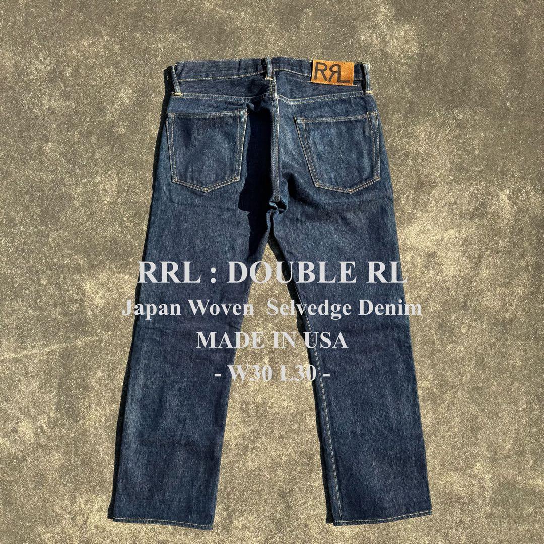 RRL ダブルアールエル USA製 赤耳 セルビッジ スリムナロー W30L30