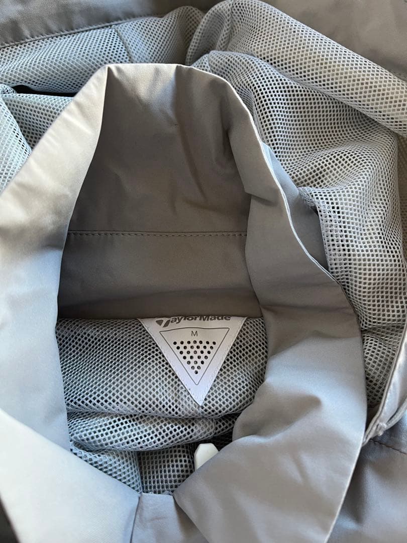 テーラーメイド ライトグレー フード付きレインワンピース