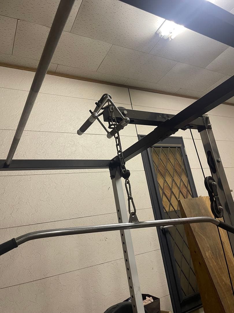 バーベルラックと重量プレートフルセット