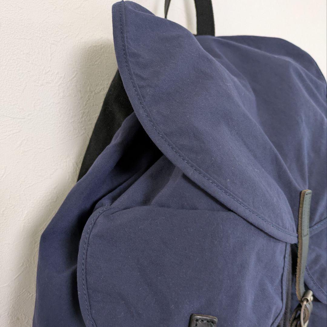 MHL. マーガレットハウエル リュック バックパック レザー ネイビー