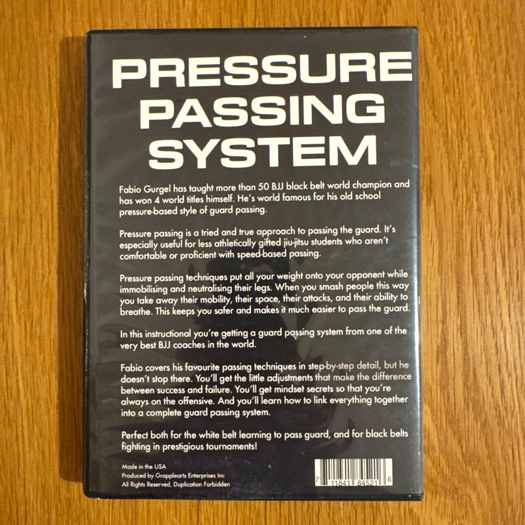 レア物: ファビオ・グージェウ PRESSURE PASSING 柔術DVD