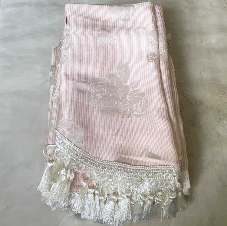 遮光2級《横100×縦135cm ×2枚》ピンク ローズ ドレープカーテン