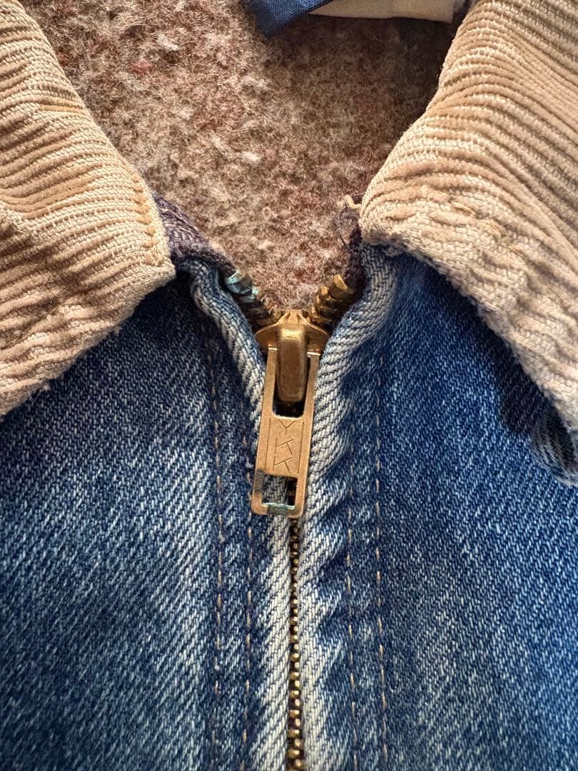 Dickiesデトロイトジャケット 襟コーデュロイ ブランケット デニム