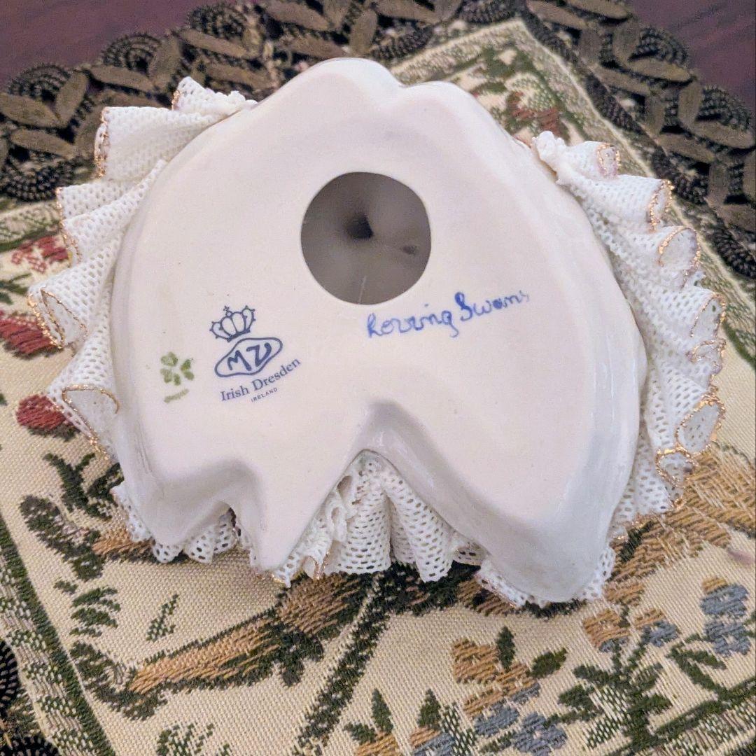 アイリッシュドレスデン スワンカップル 箱付き