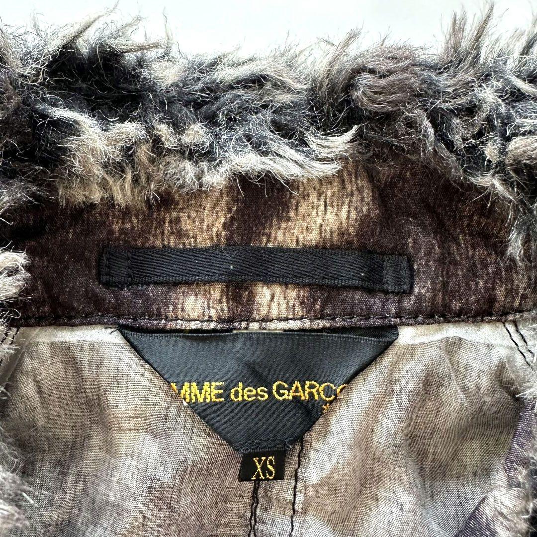 美品】コムデギャルソン ファー ヒョウ柄 ポンチョ ジャケット XS