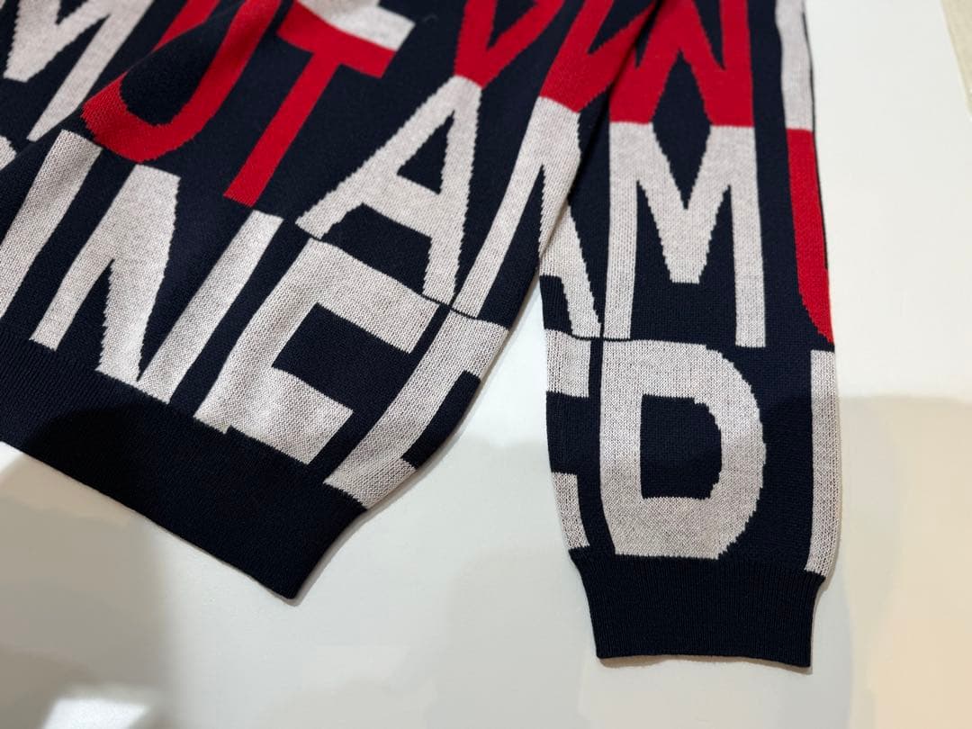 【新品】ムータマリン　ゴルフ　ニット　トリコカラー　メンズ　L