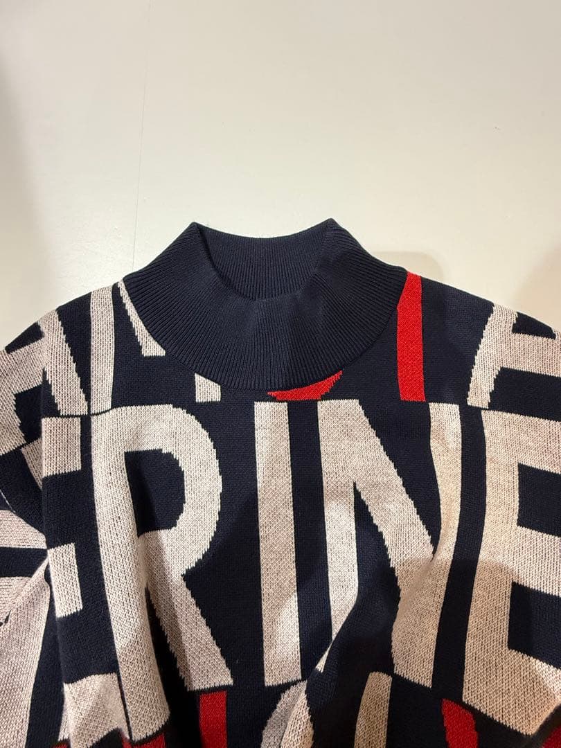 【新品】ムータマリン　ゴルフ　ニット　トリコカラー　メンズ　L