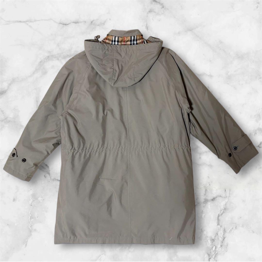 極美品 バーバリーズ ノバチェック モッズコート XL ライナー付
