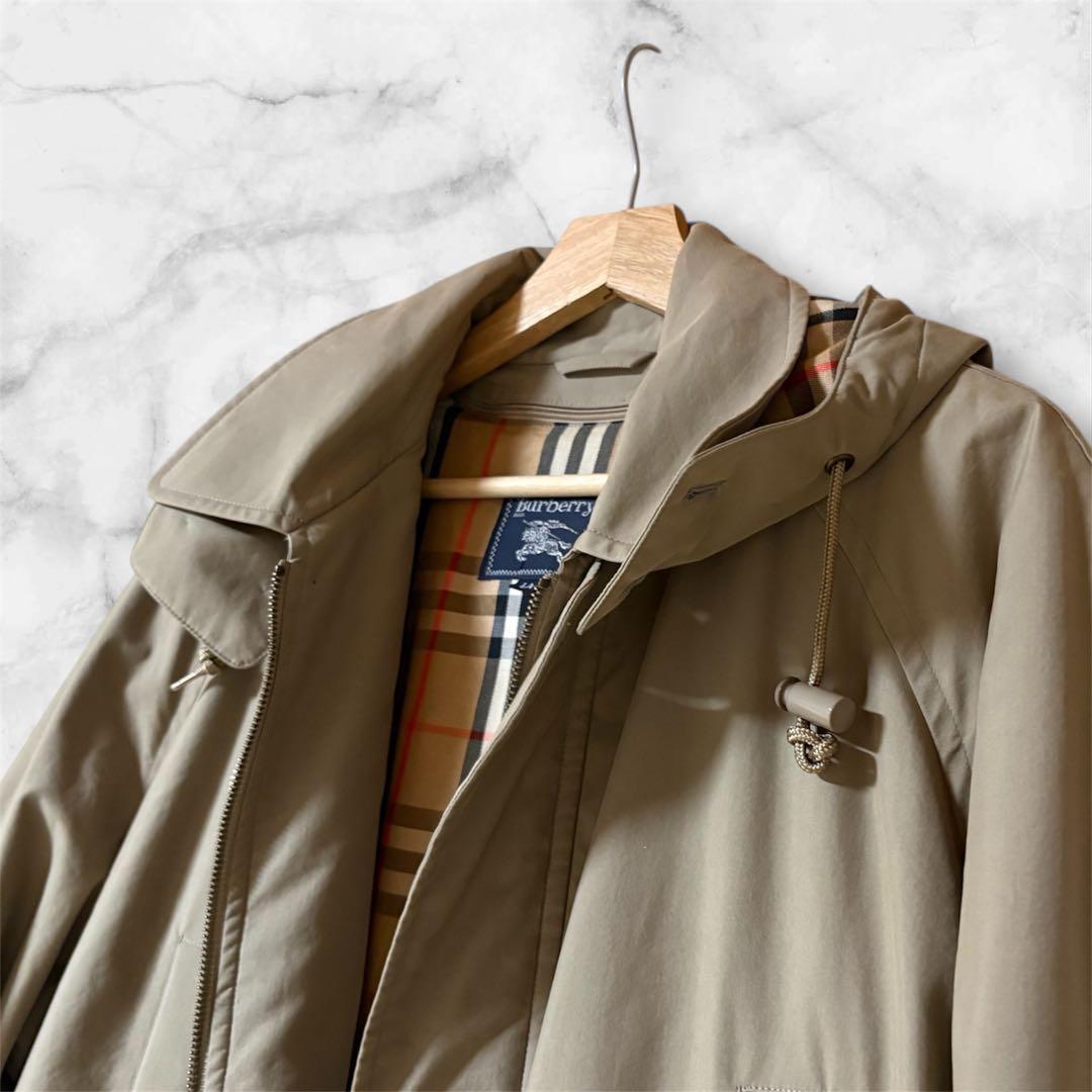 極美品 バーバリーズ ノバチェック モッズコート XL ライナー付
