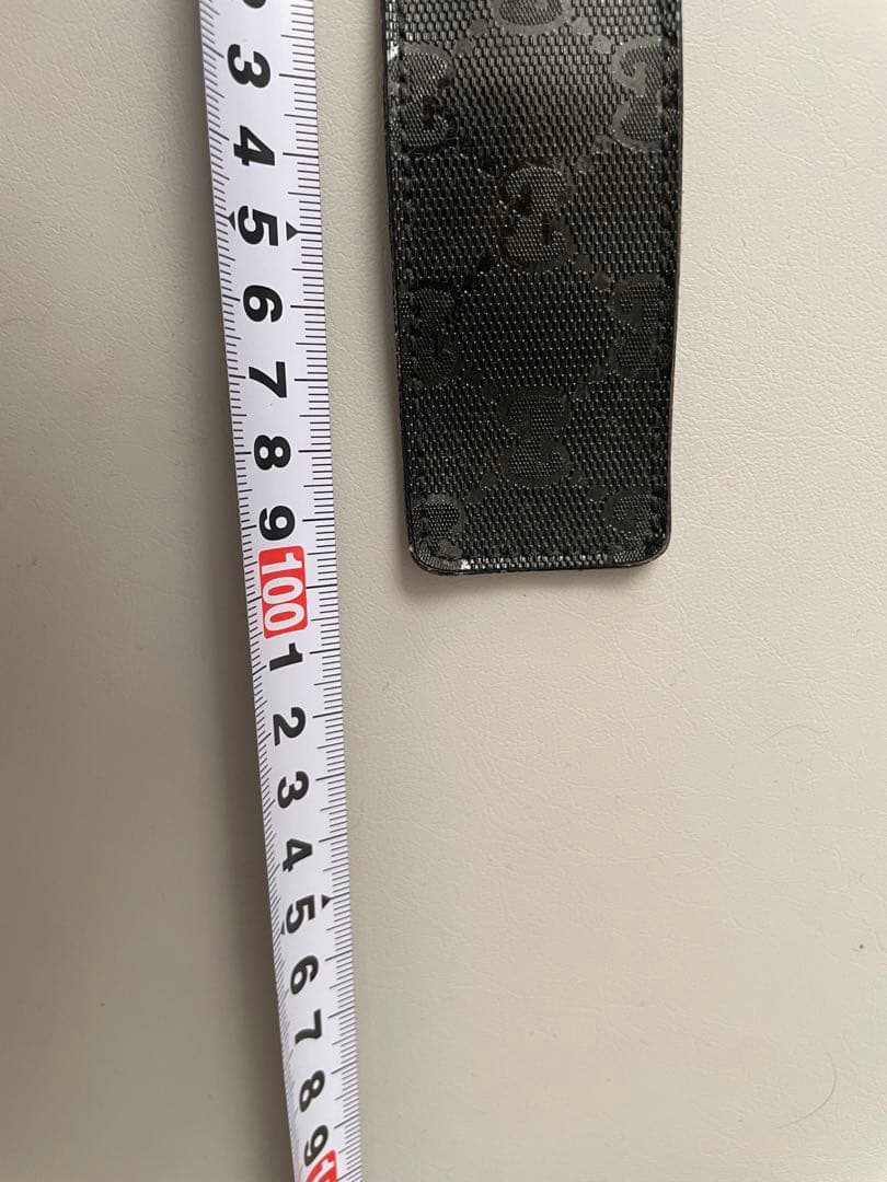 GUCCI グッチ ベルト インターロッキング GG デカロゴ ブラック