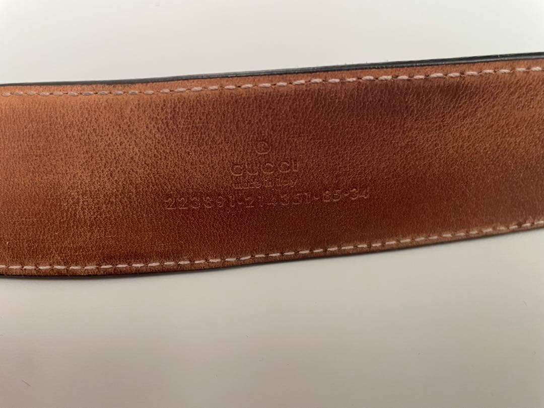 GUCCI グッチ ベルト インターロッキング GG デカロゴ ブラック