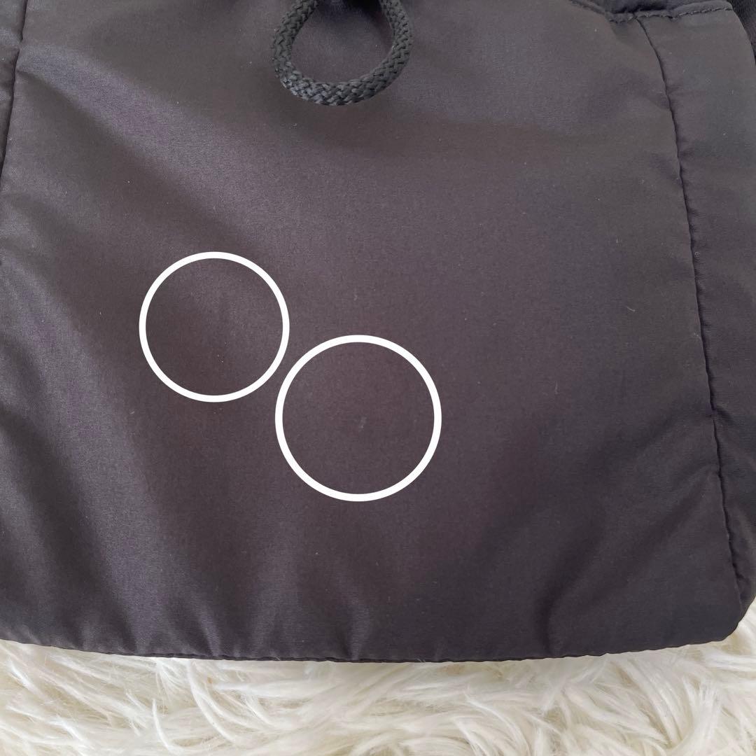 GANNI ガニー リサイクルポリエステル ポーチバッグ ハンドバッグ ブラック