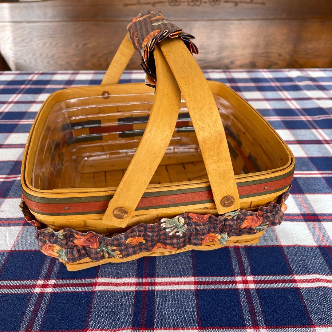 ロンガバーガーバスケット　アンティーク　カゴ