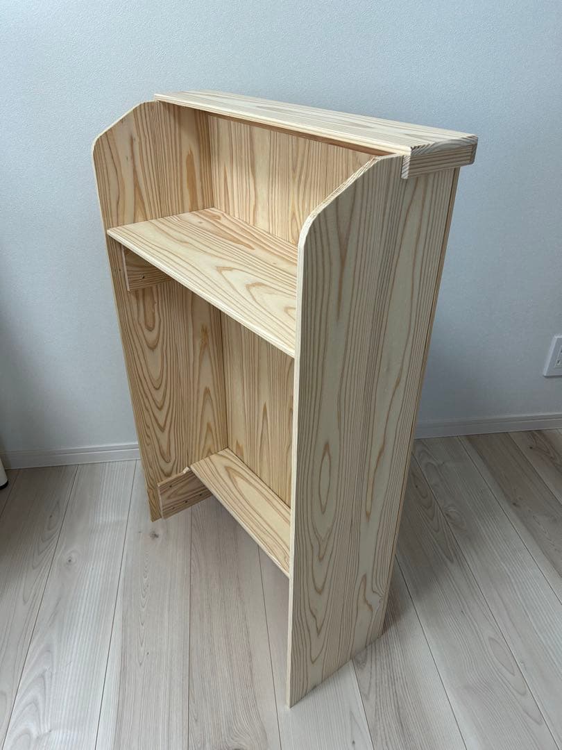 マルシェ•展示販売のレジ台に♪杉無垢材を使ったかわいいレジ