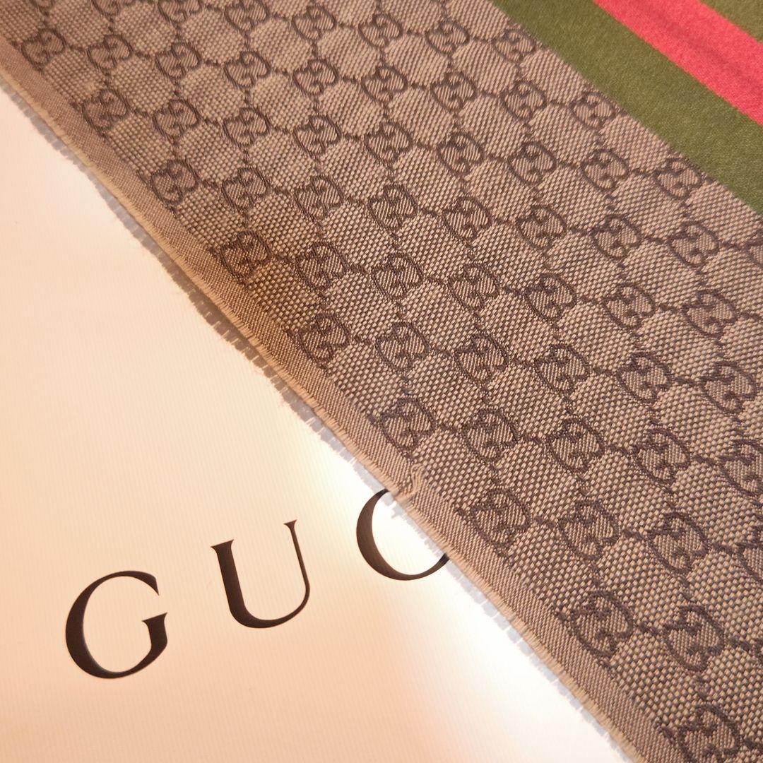❤美品箱付き❤GUCCI マフラー ストール ショール スカーフ Cロナウド愛用