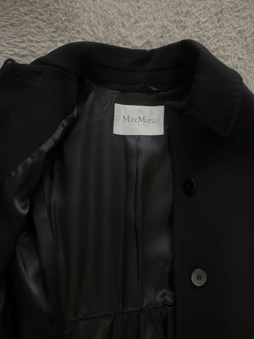 マックスマーラ　M 極美品✨黒ロングコート