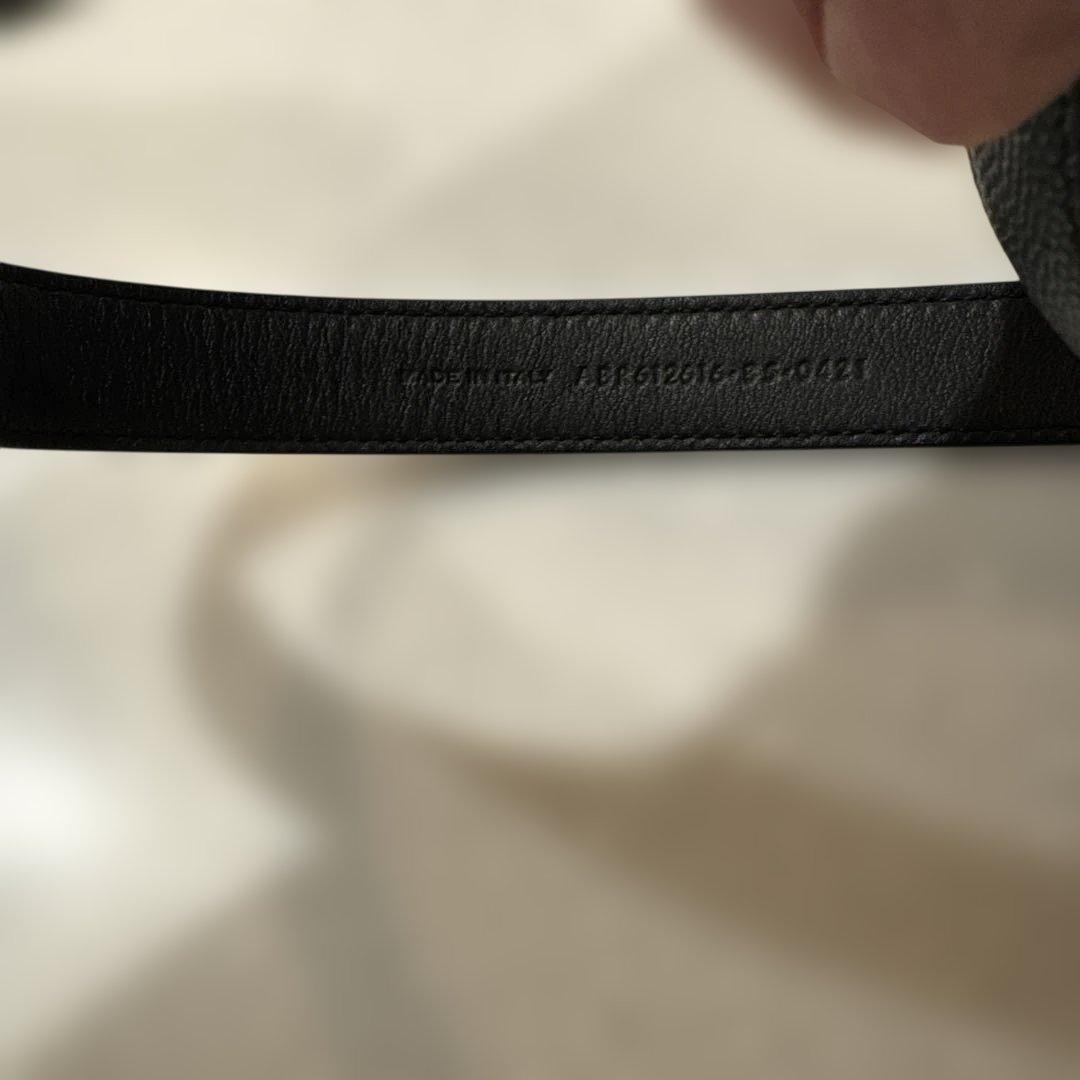 SAINT LAURENT サンローラン　黒 レザー ベルト85センチ