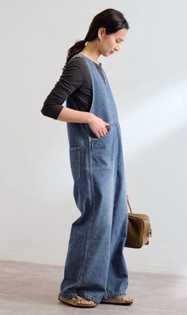 【新品タグ付き】 現行品　Johnbull デニムワークオールインワン　M